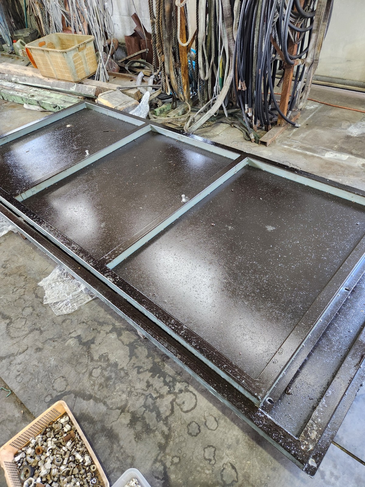 SS機械パネル　再生洗浄