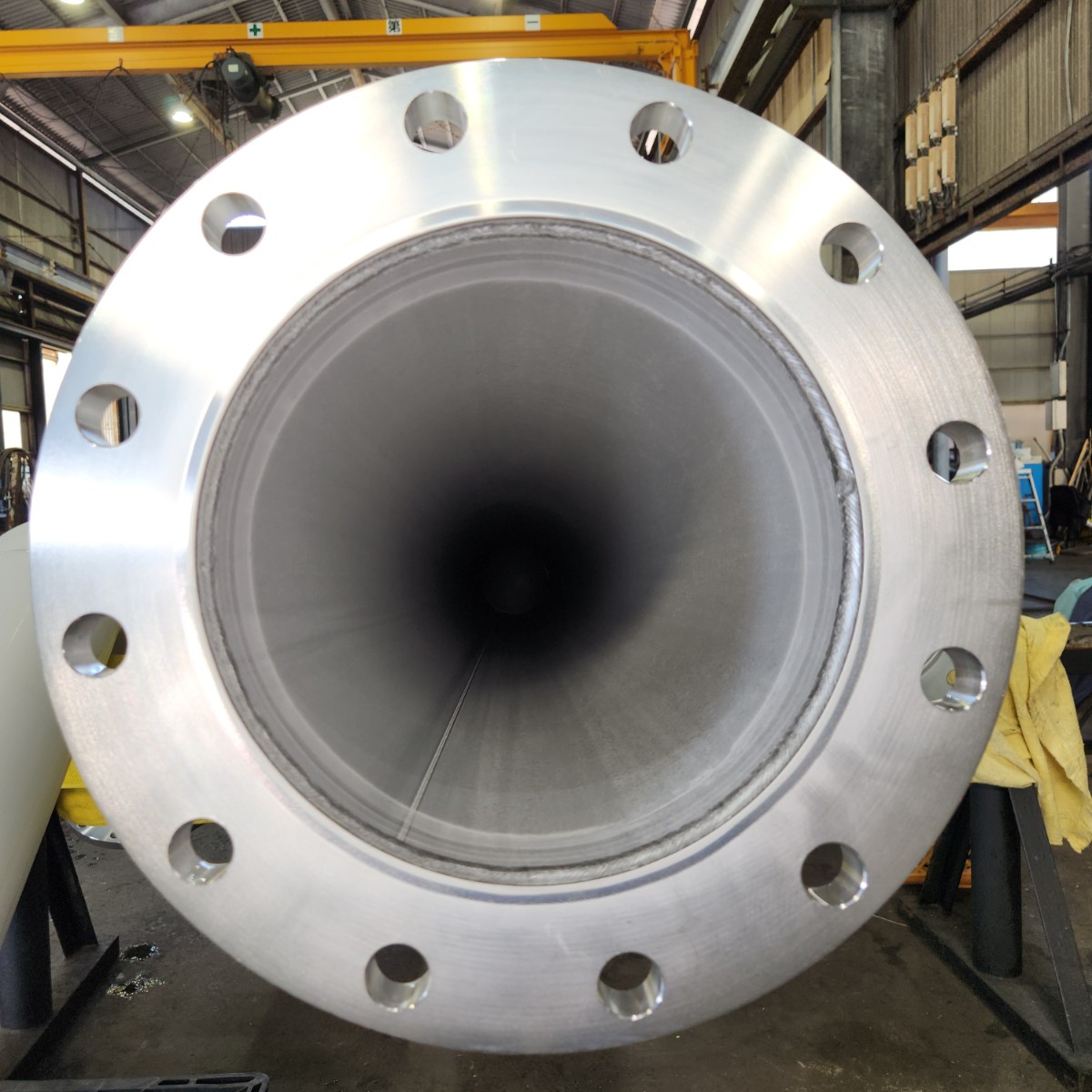 SUS窒素用配管　浸漬酸洗い