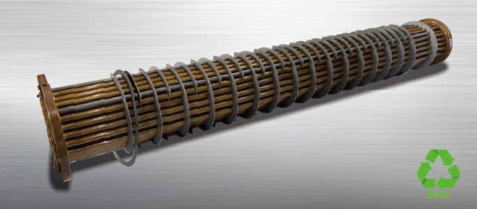 鉄製熱交換器 内部チューブ化学洗浄